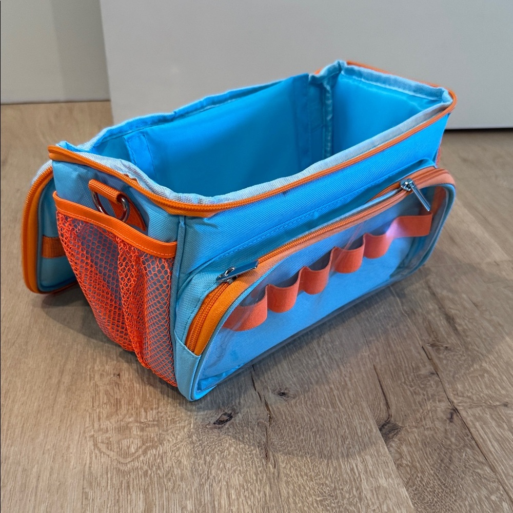 Blue and Orange Organizer Bag